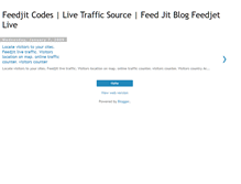 Tablet Screenshot of feedjit-live.blogspot.com