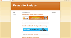 Desktop Screenshot of dealsforunique.blogspot.com