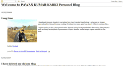 Desktop Screenshot of pawankumarkarki.blogspot.com