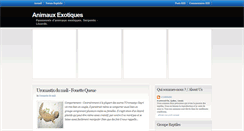 Desktop Screenshot of animaux-exotiques.blogspot.com