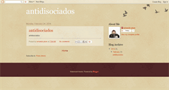 Desktop Screenshot of antidisociados.blogspot.com