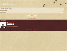 Tablet Screenshot of antidisociados.blogspot.com