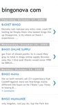 Mobile Screenshot of bingonova-com.blogspot.com