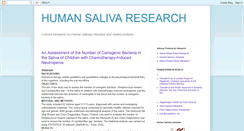 Desktop Screenshot of humansalivaresearch.blogspot.com