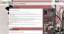 Desktop Screenshot of hopeforachance.blogspot.com