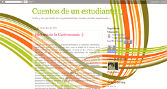 Desktop Screenshot of cuentosdeunestudiante.blogspot.com