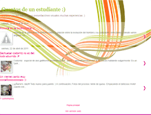 Tablet Screenshot of cuentosdeunestudiante.blogspot.com