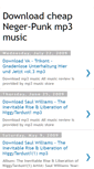 Mobile Screenshot of downloads-neger-punk-mp3music.blogspot.com