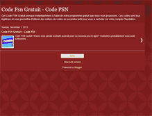 Tablet Screenshot of code-psn-gratuitfr.blogspot.com