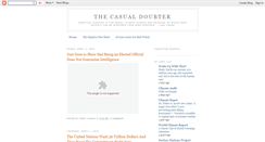 Desktop Screenshot of casualdoubter.blogspot.com