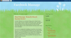 Desktop Screenshot of facebookmassage.blogspot.com