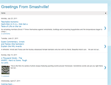 Tablet Screenshot of greetingsfromsmashville.blogspot.com