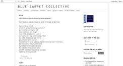 Desktop Screenshot of bluecarpetcollective.blogspot.com