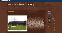 Desktop Screenshot of footnotesfromfreiburg.blogspot.com