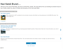 Tablet Screenshot of nasikatokbrunei.blogspot.com