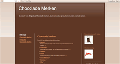 Desktop Screenshot of chocolademerken.blogspot.com