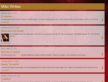 Tablet Screenshot of mitziwrites.blogspot.com