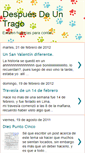 Mobile Screenshot of despuesdeuntrago.blogspot.com