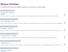 Tablet Screenshot of pensive-christian.blogspot.com