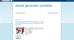 Desktop Screenshot of dieselgeneratorportable.blogspot.com