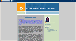Desktop Screenshot of elmundodelostalentoshumanos.blogspot.com
