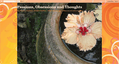 Desktop Screenshot of passions-obsessions-thoughts.blogspot.com