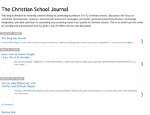 Tablet Screenshot of christianschooljournal.blogspot.com