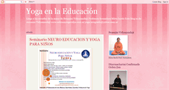 Desktop Screenshot of elyogaenlaeducacion.blogspot.com