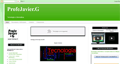 Desktop Screenshot of profejavier-g.blogspot.com