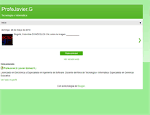 Tablet Screenshot of profejavier-g.blogspot.com