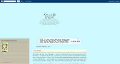 Desktop Screenshot of angieisliving.blogspot.com