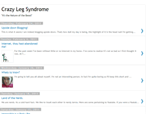 Tablet Screenshot of crazylegsyndrome.blogspot.com