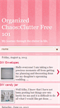 Mobile Screenshot of clutterfree101.blogspot.com