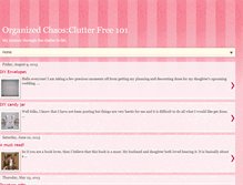 Tablet Screenshot of clutterfree101.blogspot.com