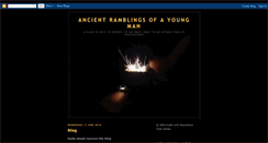 Desktop Screenshot of ancientramblingsofnk.blogspot.com