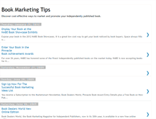 Tablet Screenshot of bookmarketingtips.blogspot.com