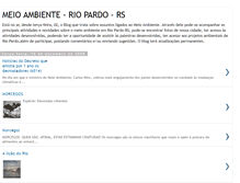 Tablet Screenshot of meioambienteriopardo.blogspot.com