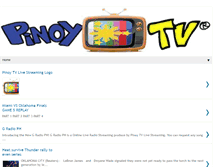 Tablet Screenshot of pinoytvlivestreaming.blogspot.com