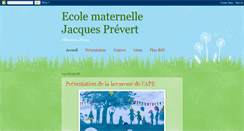 Desktop Screenshot of ecole-prevert.blogspot.com