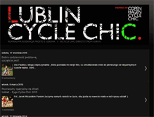 Tablet Screenshot of lublincyclechic.blogspot.com