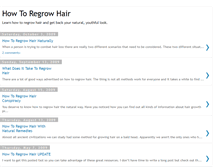 Tablet Screenshot of howtoregrowhair.blogspot.com