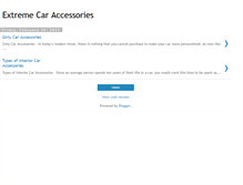 Tablet Screenshot of extremecaraccessories.blogspot.com