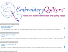 Tablet Screenshot of embroideryquilter.blogspot.com