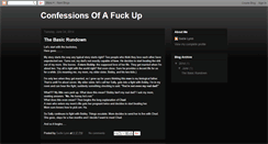 Desktop Screenshot of confessionsofafuckup.blogspot.com