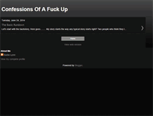 Tablet Screenshot of confessionsofafuckup.blogspot.com