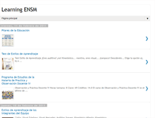 Tablet Screenshot of learningensm.blogspot.com