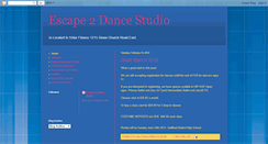 Desktop Screenshot of escape2dance.blogspot.com