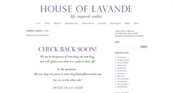 Desktop Screenshot of houseoflavandeblog.blogspot.com