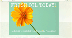 Desktop Screenshot of freshoiltoday.blogspot.com