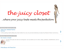 Tablet Screenshot of juicycloset.blogspot.com